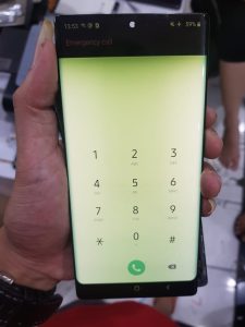 Service LCD Green Screen Note 10 Plus